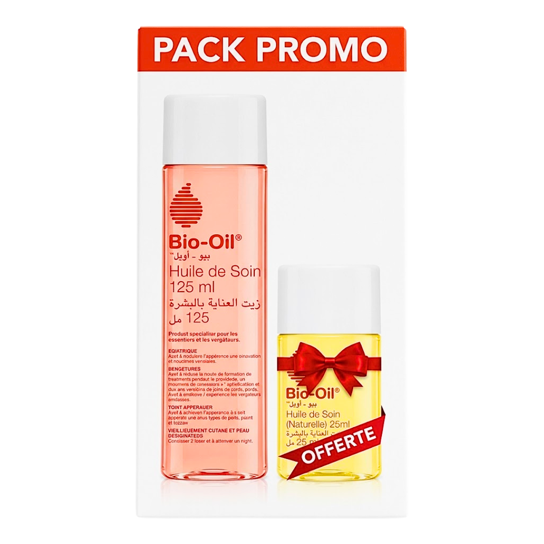 Bio-Oil Huile De Soin 125ml+Bio-Oil Huile De Soin 25ml Pack Maroc