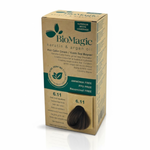 Bio Magic Biomagic Hair Color Cream Kit 6/11 Intense Ash Dark Blonde Maroc