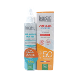 BIOREGENA Spray Enfant 90ml+ Brume Aloe Vera 200ml -50% Pack Maroc