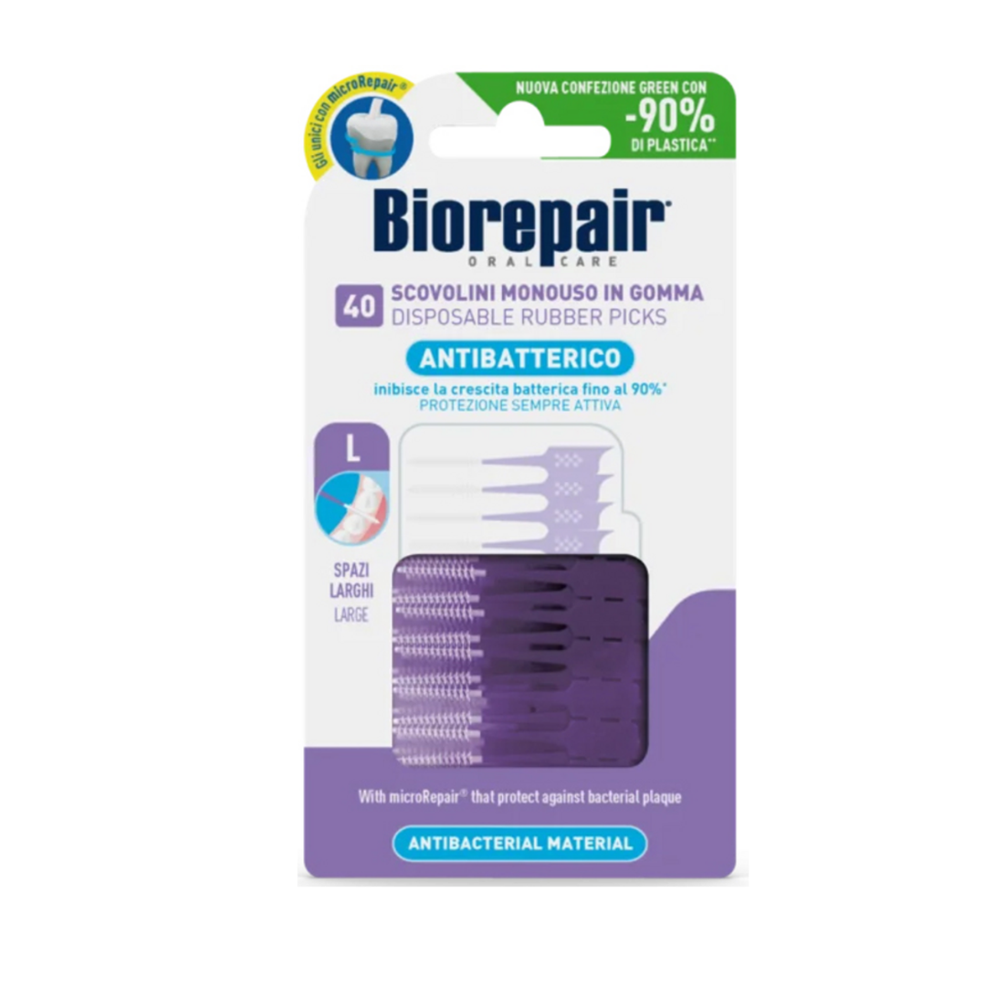 Biorepair Brossettes Interdentaires Jetable Large 40 Pieces Maroc