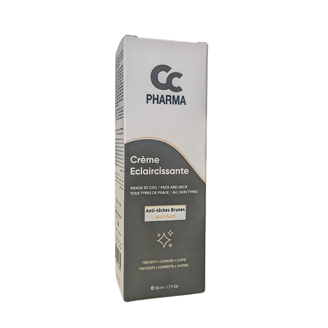 CC PHARMA Crème Eclaircissante Visage & Cou 50ml Maroc