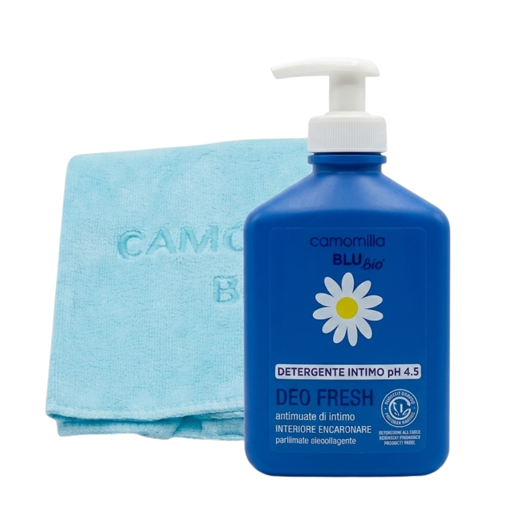 CAMOMILLA BLU Deo Fresh 300ml+serviette Trousse Maroc