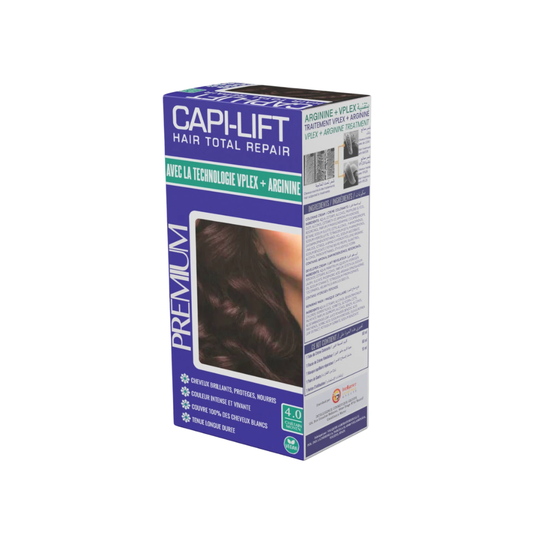 CapiLift Coloration Cheveux N°4 Châtain Maroc