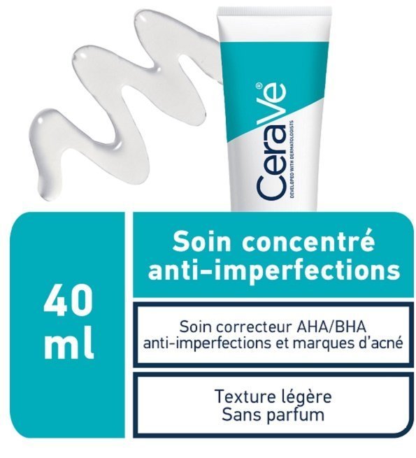 CeraVe Soin Concentré Anti-Imperfections |peau Grasse à Tendance Acnéique | 40ml Maroc