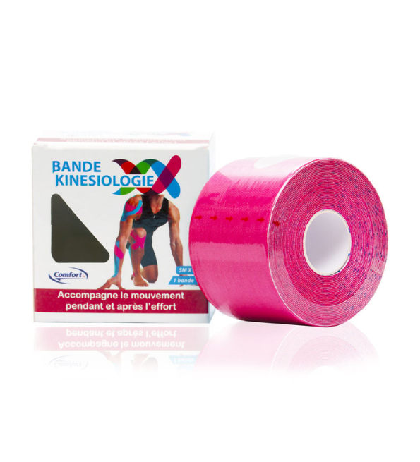 COMFORT Bande Kinesiologie 5mx5cm Rose Maroc
