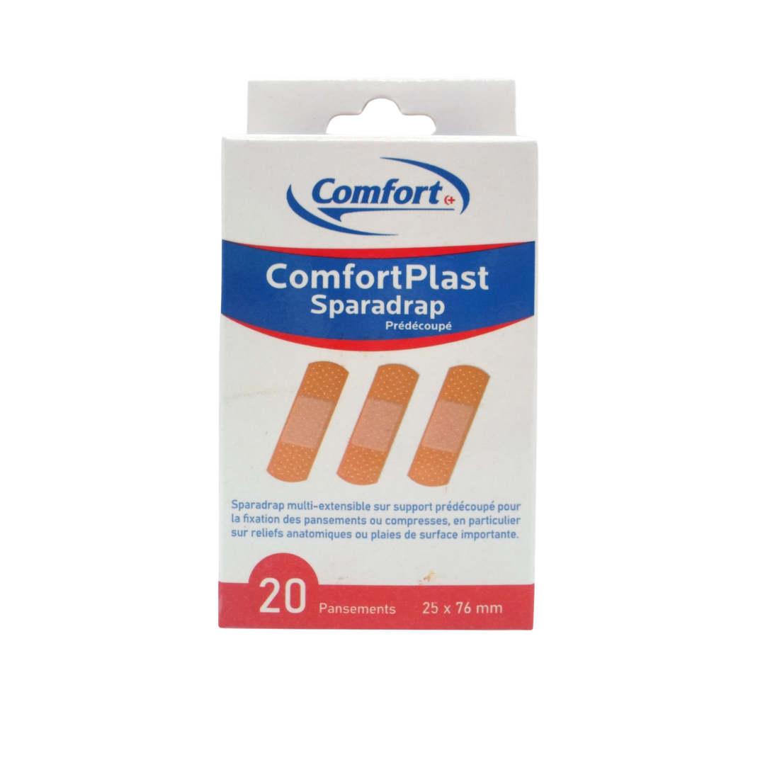 COMFORT Plast Sparadrap Predecoupe 20 Pieces Maroc