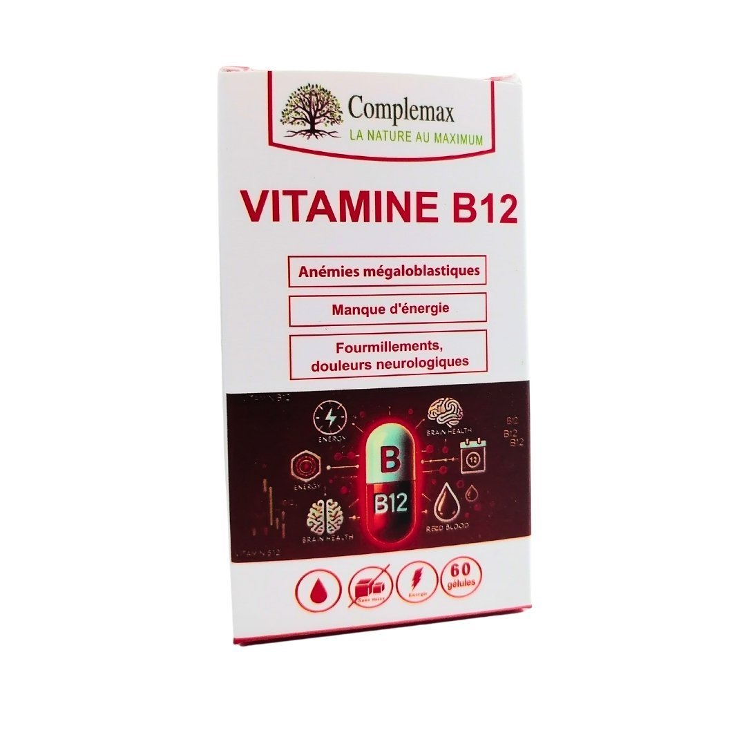 COMPLEMAX Vitamine B12 60 Gelules Maroc