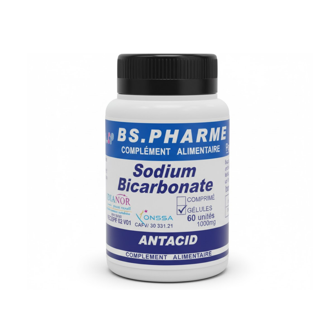 Completpharm Bicarbonate de Sodium 1000mg 60 Gelules Maroc
