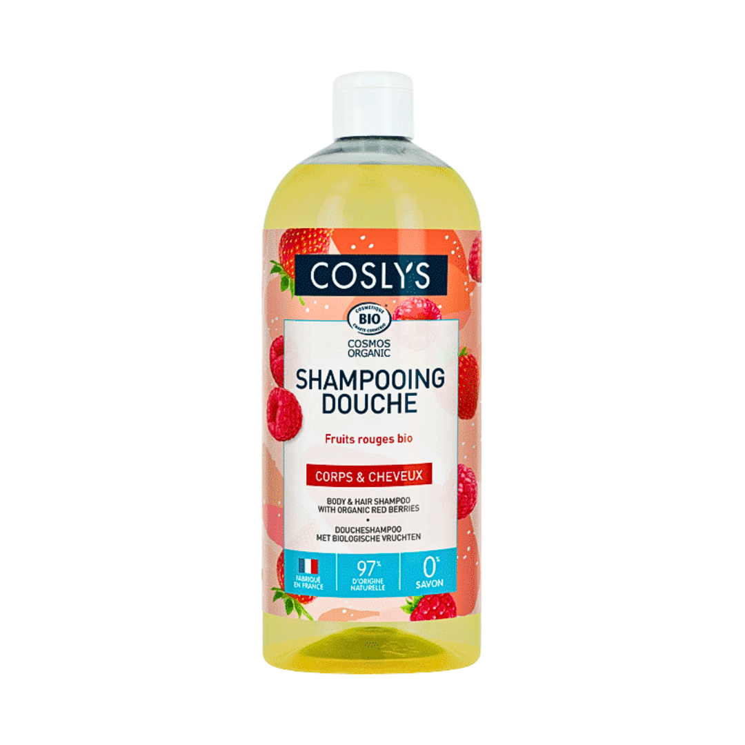 Coslys Shampooing Douche Fruits Rouges 1L Maroc