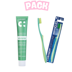 CURASEPT Dentifrice Booster Herbal Invasion 75ml+brosse a Dents Maxi Soft Pack Maroc