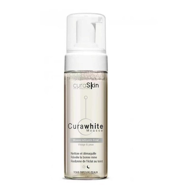CURASKIN Curawhite Mousse Nettoyant Eclat 150ml Maroc