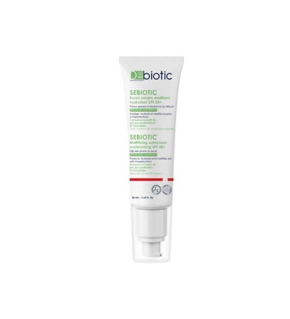 D-BIOTIC Sebiotic Ecran Solaire Matifiant Spf50+ 50ml Maroc