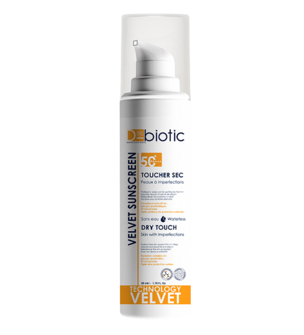 D-BIOTIC Velvet Toucher Sec Peaux à Imperfections 50ml Maroc