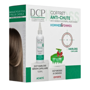 DCP Anti-Chute Hairloss serum 100ml+Brosse A Cheveux Coffret Maroc