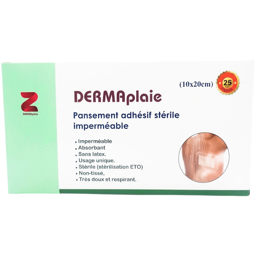 DERMAPLAIE Pansement Adhesif Steril10x20cm Maroc