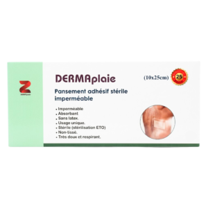 DERMAPLAIE Pansement Adhesif Steril 10x25cm Maroc