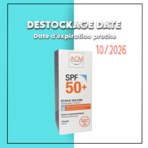 ACM Écran Solaire SPF 50+ – 50 ml – Destockage Date Maroc