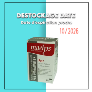 Maelys Fer Acide Folique et Vitamine C – 30 Gélules – Destockage Date Maroc