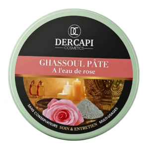 DERCAPI Ghassoul Pate a L’eau de Rose 200ml Maroc