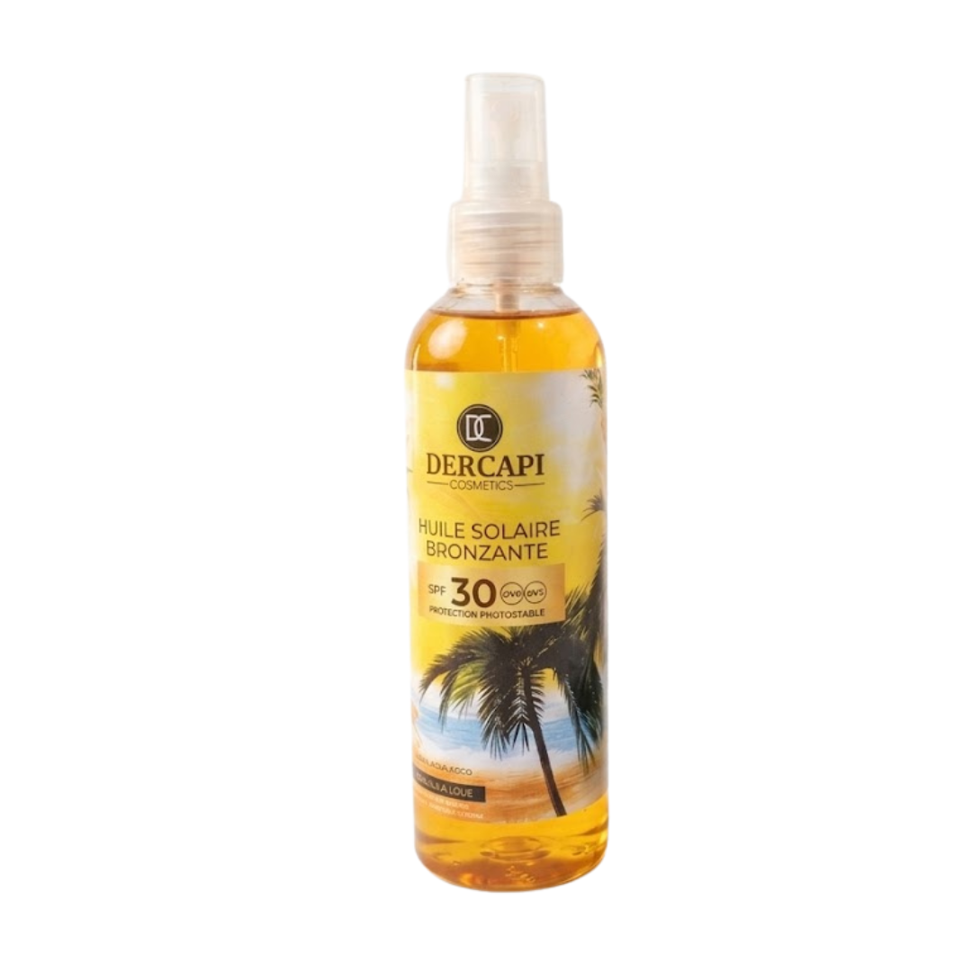 DERCAPI Huile de Bronzante Spf30 200ml Maroc