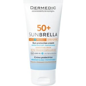 DERMEDIC Sunbrella Creme Spf50+ Peau Sensibles pour Couperosique 40ml Maroc