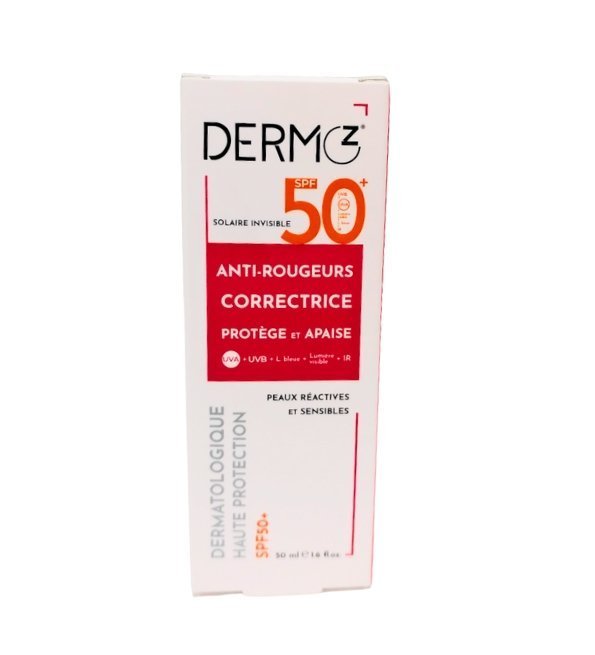DERMOZ Ecran Invisible Anti-Rougeurs Correctrice Spf50 50ml Maroc