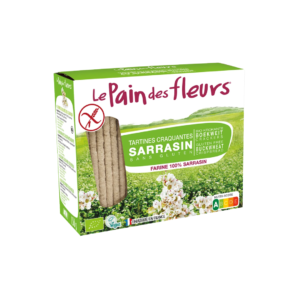 le pain des fleurs Tartines Craquantes au Sarrasin Bio sans Gluten 100 Gf Maroc