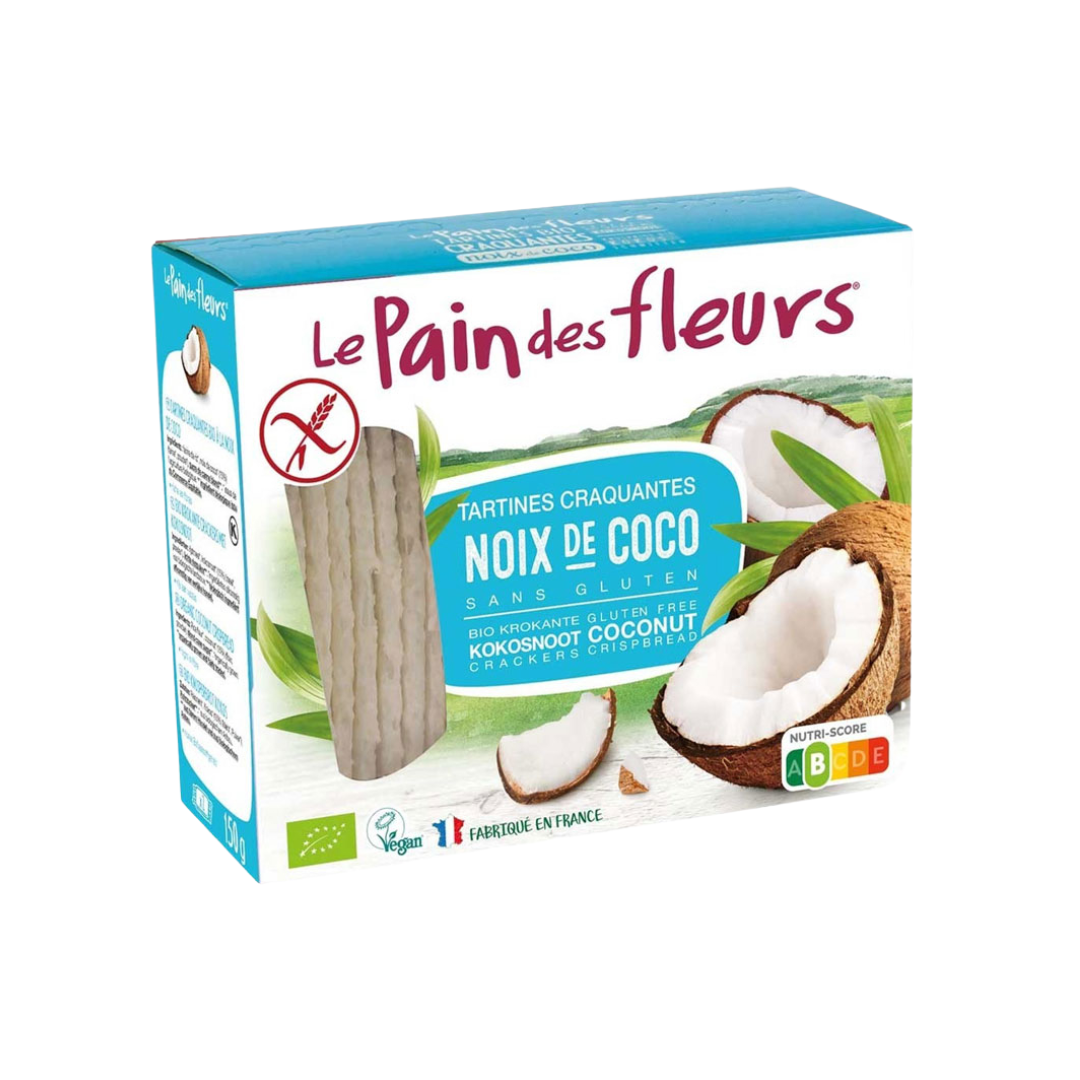 Tartines Craquantes à la Noix de Coco sans Gluten – 150g Maroc
