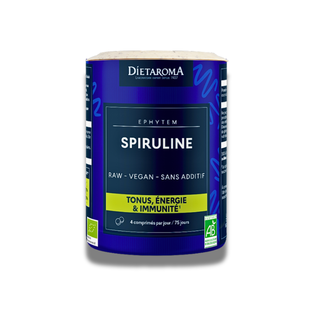 DIETAROMA Spiruline Bio 300 Comprimes Maroc