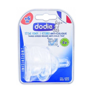 DODIE 2 Tetines Ini+ Anti-Colic d4 +6m Liquide Epaise 2age Maroc