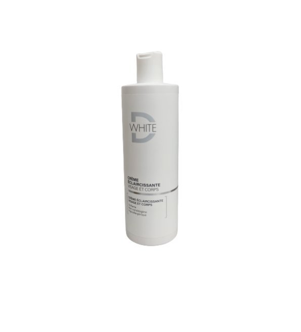 DWHITE Créme Eclaircissante Visage et Corps 400ml Maroc