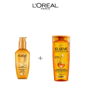 Elseve L’Oreal Paris Elseve Huile Extraodinaire Cheveux Normal Secs shampooing 200ml+Serum 100ml Maroc
