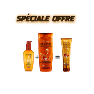 Elseve L’Oreal Paris Elseve Routine Extraordinaire Oil Jojoba Huile 100ml+Shampooing 200ml+oil remplacemant125ml Maroc