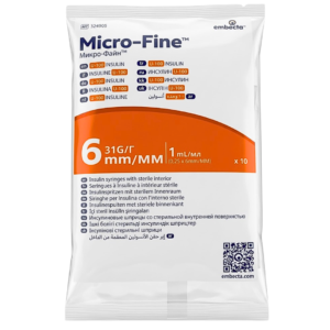 Embecta Micro-Fine Plus Seringue A insuline 1ml Sachets 10 Pieces Maroc
