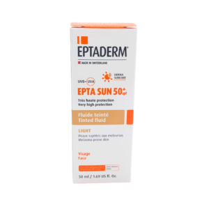 EPTADERM Epta Sun Spf50+ Fluide Teinte Light 50ml Maroc