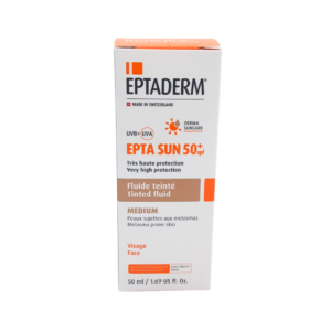 EPTADERM Epta Sun Spf50+ Fluide Teinte Medium 50ml Maroc