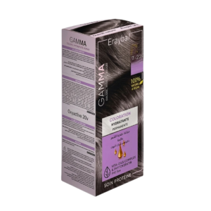 Erayba Kit Coloration Permanente 7/22 Blonde Moyen Cendre Perle 270ml Maroc