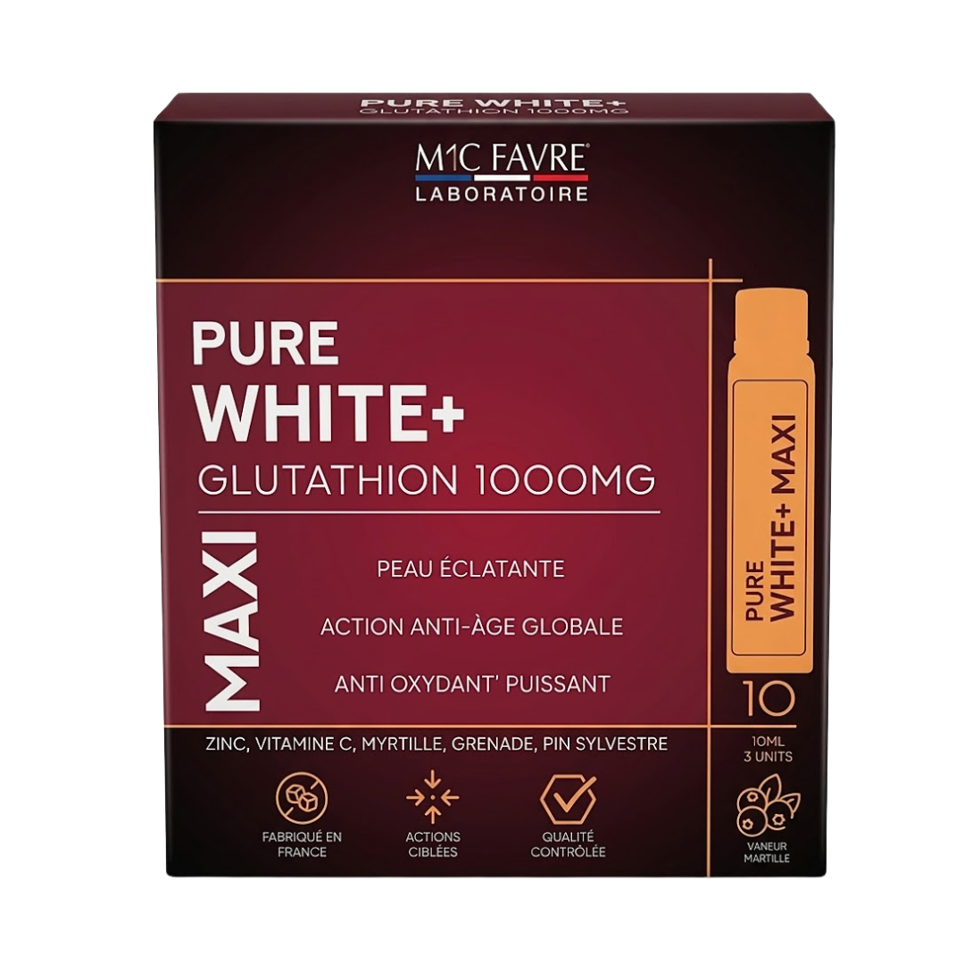 ERIC FAVRE Pure White Glutathion 1000mg Maxi 10doses X 25ml Maroc