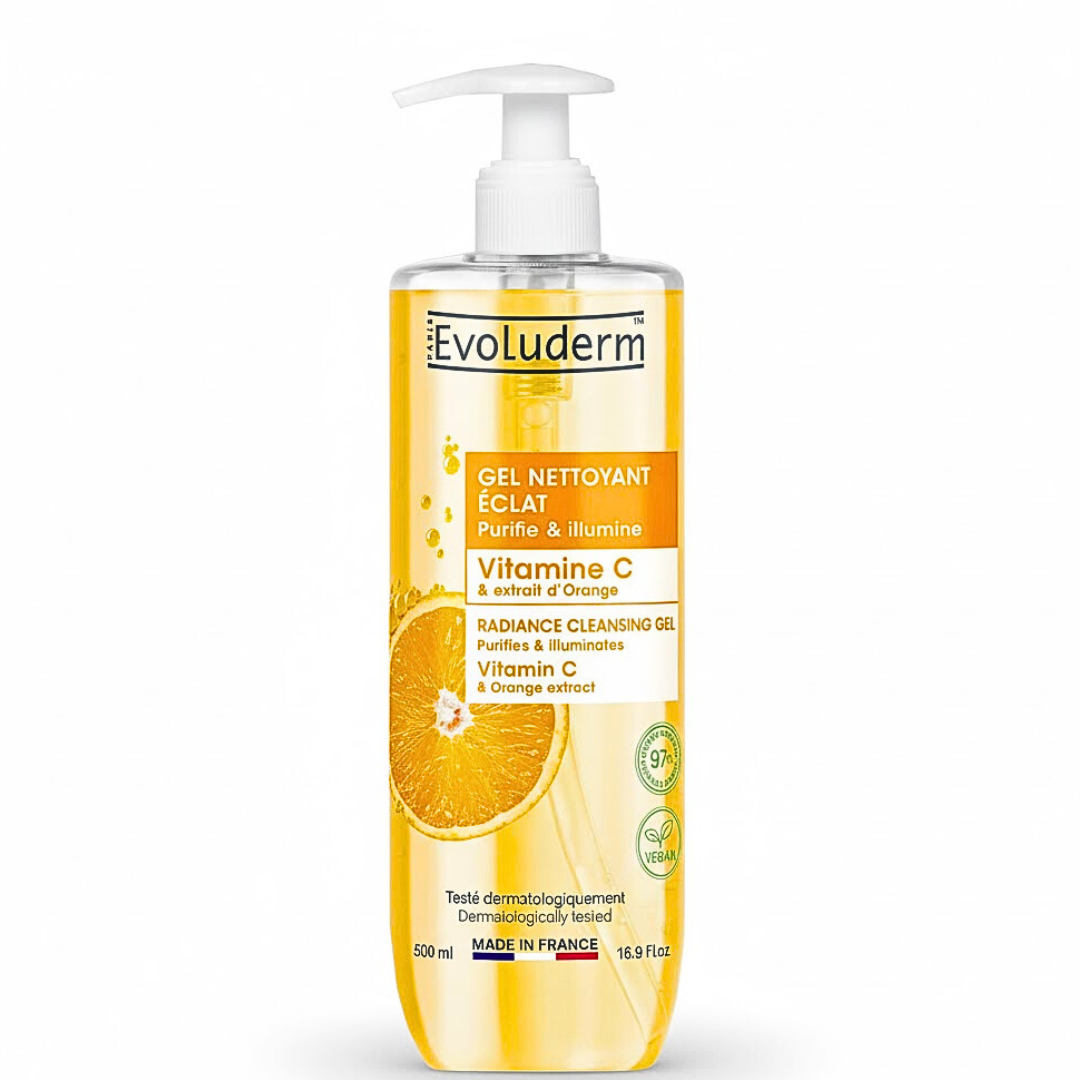 Evoluderm Gel Nettoyant Eclat Vitamine C 500ml Maroc