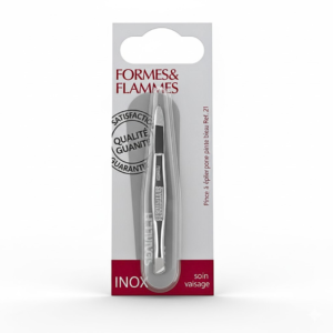 Formes&flammes Pince a Epiler Acier Forge Chrome Mors Etroits Biais 8cm Refrence 11 Maroc