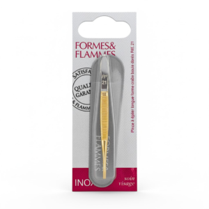 Formes&flammes Pince a Epiler Acier Forge Chrome Mors Etroits Carres 8cm Refrence 10 Maroc