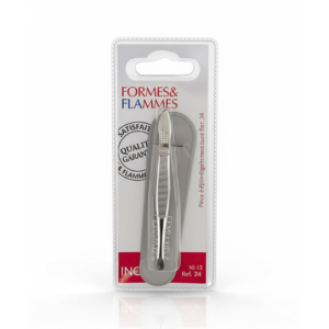 Formes&flammes Pince a Epiler Acier Forge Nikele Longue Mors Carres 9cm Refrence 18 Maroc