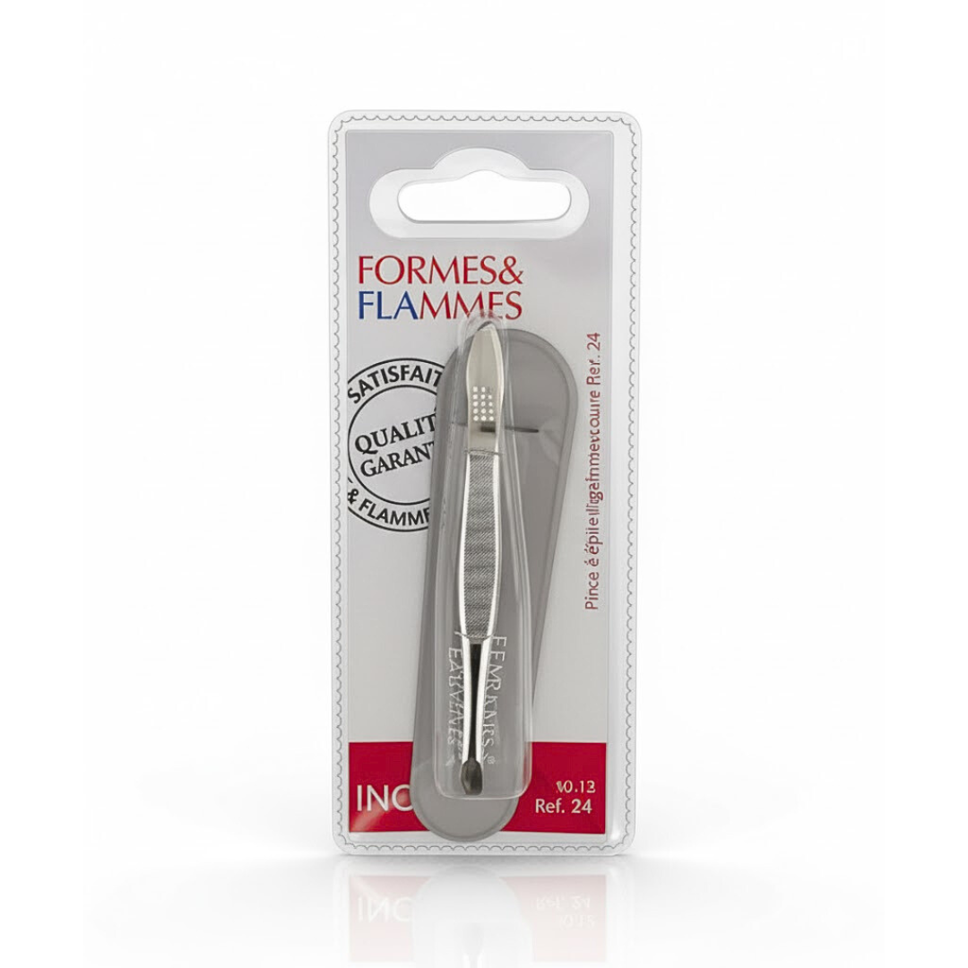Formes&flammes Pince a Epiler Acier Forge Nikele Longue Mors Carres 9cm Refrence 18 Maroc