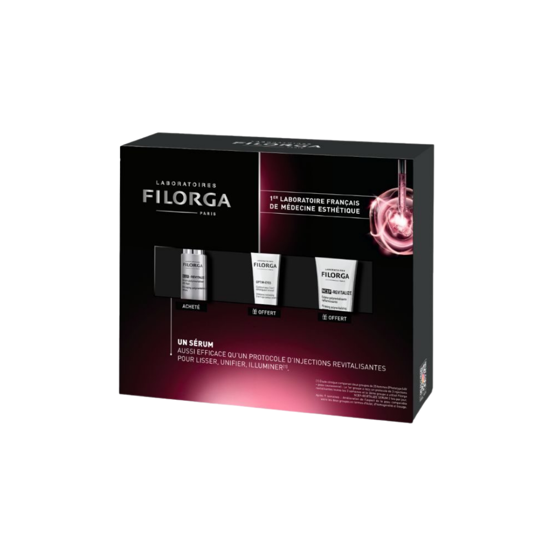 Filorga Ncef-Revitalize Serum+ncef-Revitalize Creme+optim-Eyes Coffret Maroc