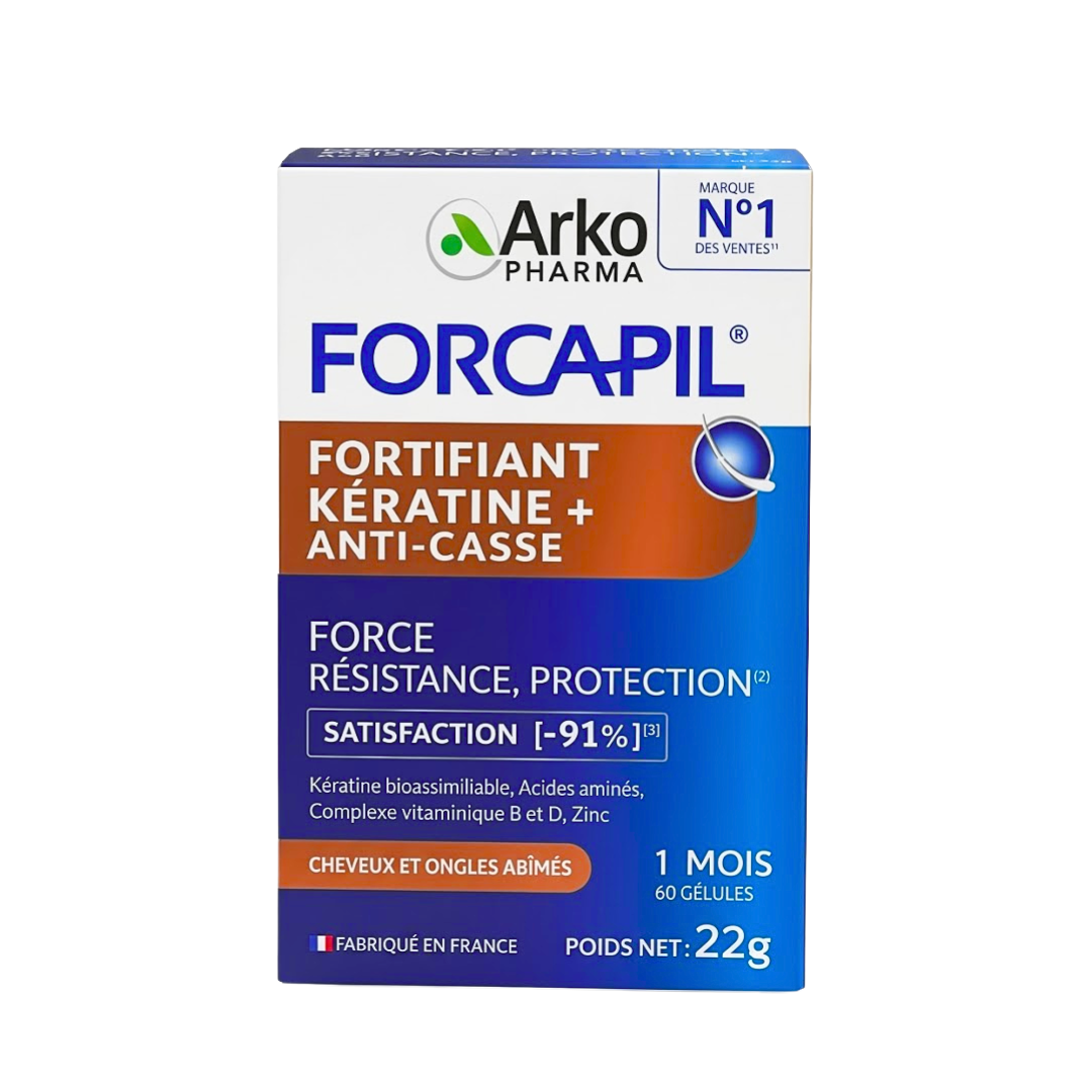 FORCAPIL Keratine+ Anti-Casse 60 Gelules Maroc