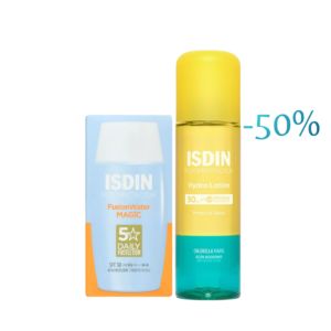 ISDIN Fotoprotector Fusion Water Magic 50ml+hydro Lotion 200ml -50% Pack Maroc