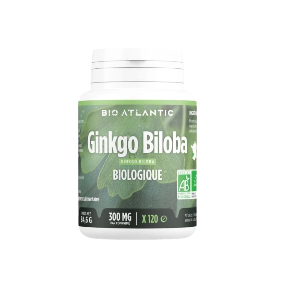 GPH Bio Atlantic Ginkgo Biloba Bio 120comprimés 300mg Maroc