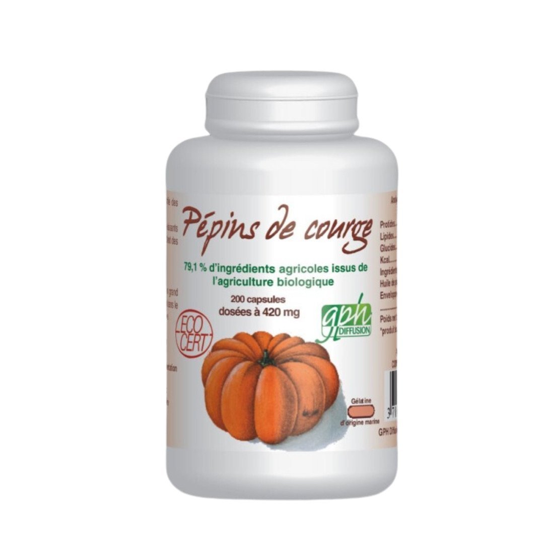 GPH Pepins de Courge 200 Capsules Maroc
