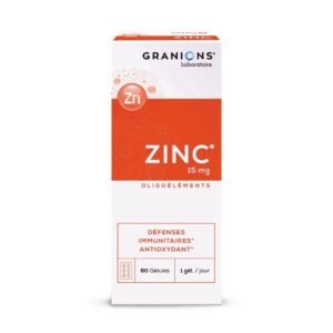 GRANIONS Zinc 15mg B60 Gelules Maroc