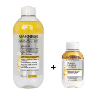 GARNIER Micellaire Peaux Sensible 400ml+micellaire Biphase 100ml Duo Pack Maroc